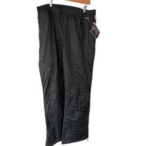 NWT Mountain Goat Insulated Ankle Zipper Snowboarding Ski Pants Black Mens Sz 36